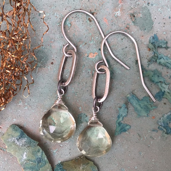 Sundance charm Natural Prasiolite Earrings - Picture 1 of 13